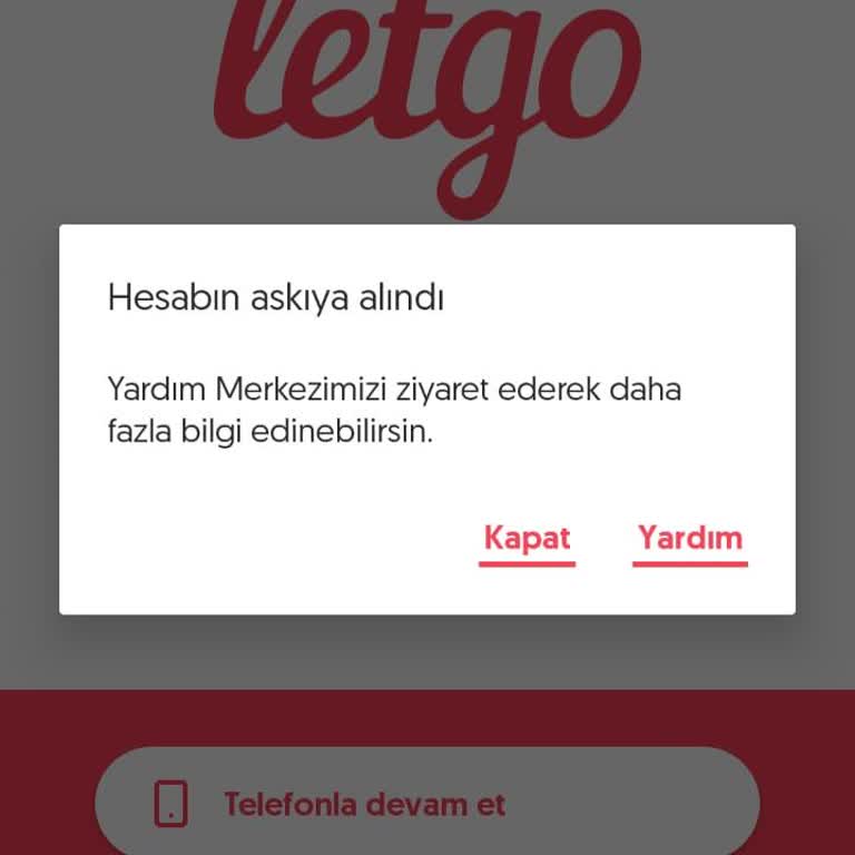 Letgo Hesabı Askıya Alındı Şikayetleri ve Yorumları - Şikayetvar
