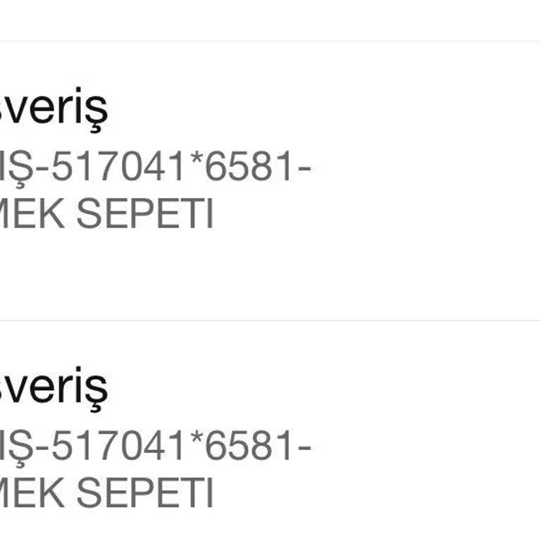 Yemeksepeti Gerçekleşmeyen Siparişin Tahsil Edilen Ücretinin İadesi
