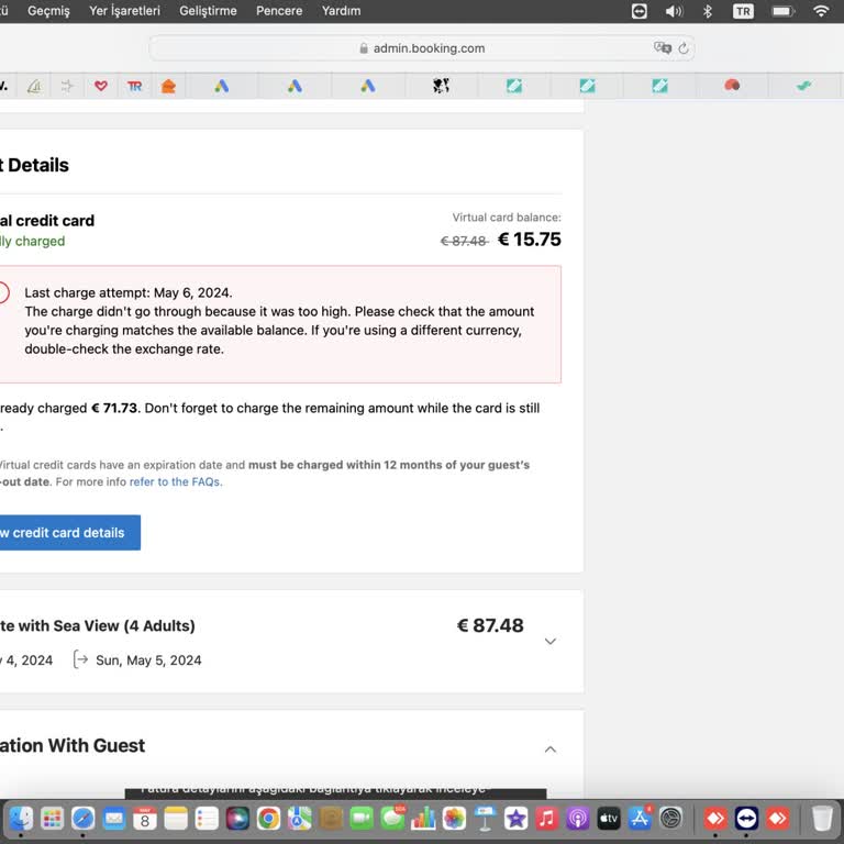 Booking.com İşletme Sahipleri Dikkat. Sanal Kartları Çaldırıyorlar.