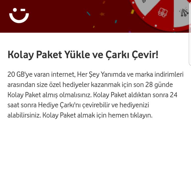 Vodafone Hediye Çarkı Sorunu 3 Haftadır