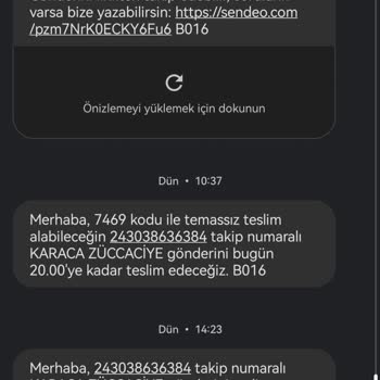 Karaca Züccaciye /Home Sendeo Kargo Firmasının Sorumsuzluğu