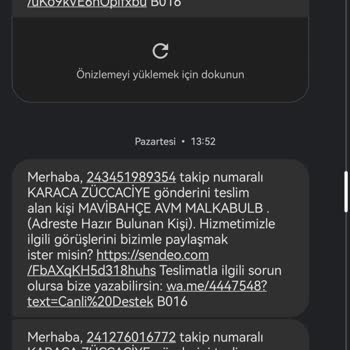 Karaca Züccaciye /Home Sendeo Kargo Firmasının Sorumsuzluğu