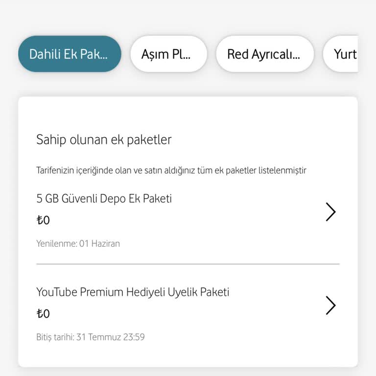 Vodafone Hediye Olan Üyeliğimin Parasını Aldı