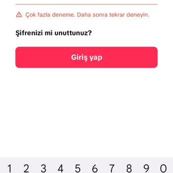 TikTok Fazla Deneme Hatası