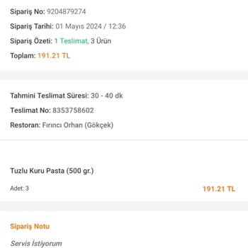 Trendyol Sipariş Tutarı Ve Haksız Kazanç