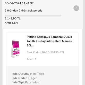 Mama Sepeti Mamasepeti Petline Kedi Maması