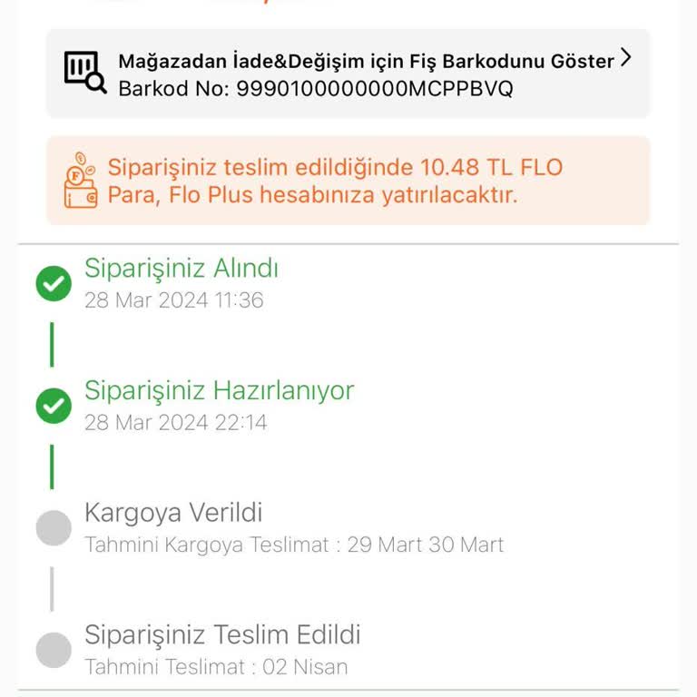 FLO Mağazası Ürünüm 41 Gündür Gelmedi!