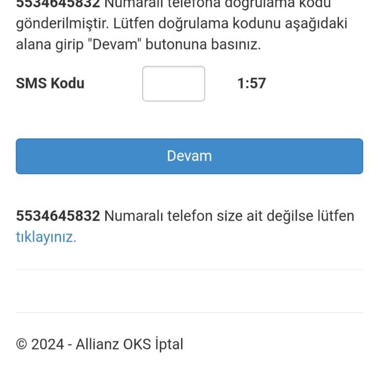 Allianz Yaşam ve Emeklilik İptal Eziyeti: Allianz Sigorta'da SMS Bekleyişi