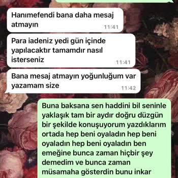 HS Tasarım Organizasyon Nişan İçin Sipariş Hayal Kırıklığı