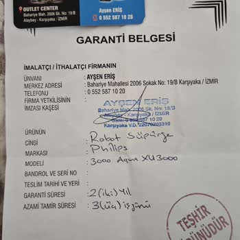 PHILIPS Ev Aletleri İzmir'de Satın Alınan Robot Süpürge İstasyon Sorunu Ve Mağduriyet