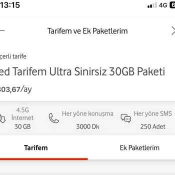 Vodafone Tarifedeki Çifte Standart