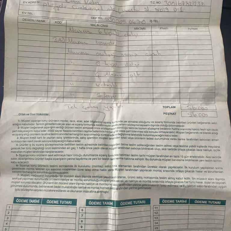 Bellona Sözleşme Değişimi Ve Satın Alınan Ürünün İnkar Edilmesi