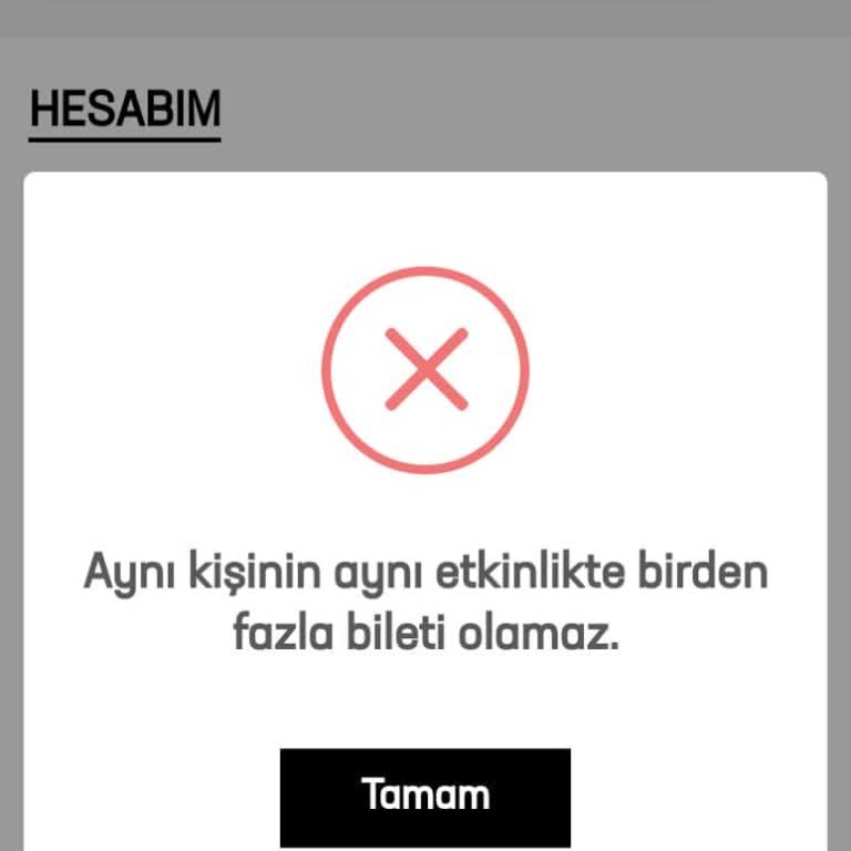 Passolig Bilet Transfer Hatası