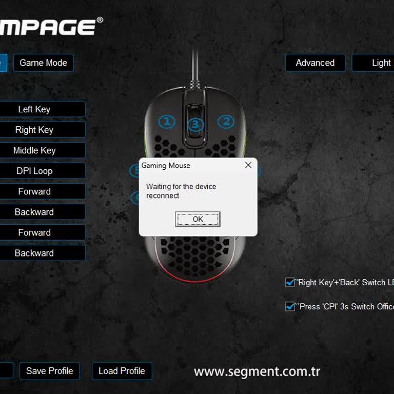 Rampage SMX-R85 Mouse Algılama Sorunu