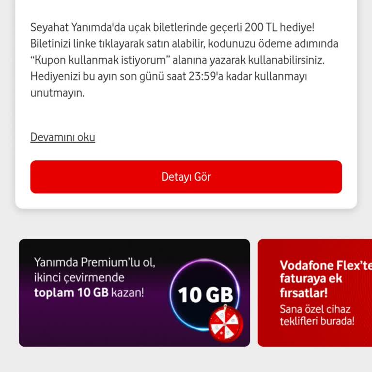 Vodafone Net Vodafone Yanımda Uygulamasında Beklentilerim Karşılanmıyor