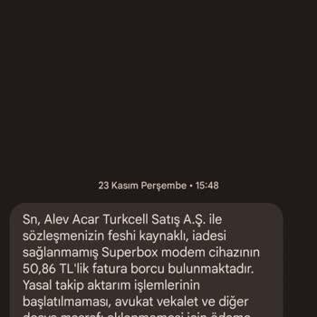 Superonline Sonradan Çıkan Borçlar