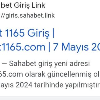 Sahabet1165 Giriş Yapamıyorum