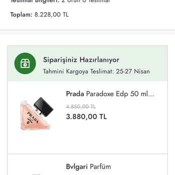 Boyner Mağazaları Bvlgari Markalı Orijinal Olmayan Ürün Satması.