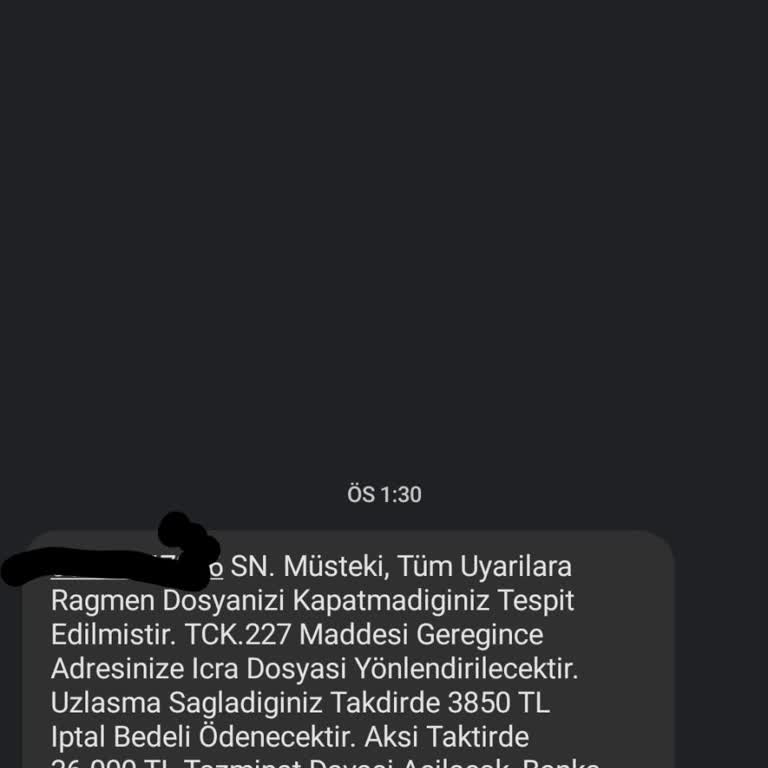 BUYUKBYZLTD (SMS) Şikayetim Var En Kısa Sürede Çözülmesini İstiyorum