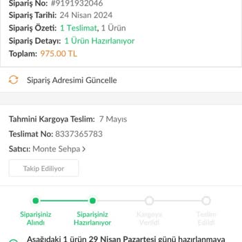 Monte Sehpanın Müşterisini Mağduriyeti