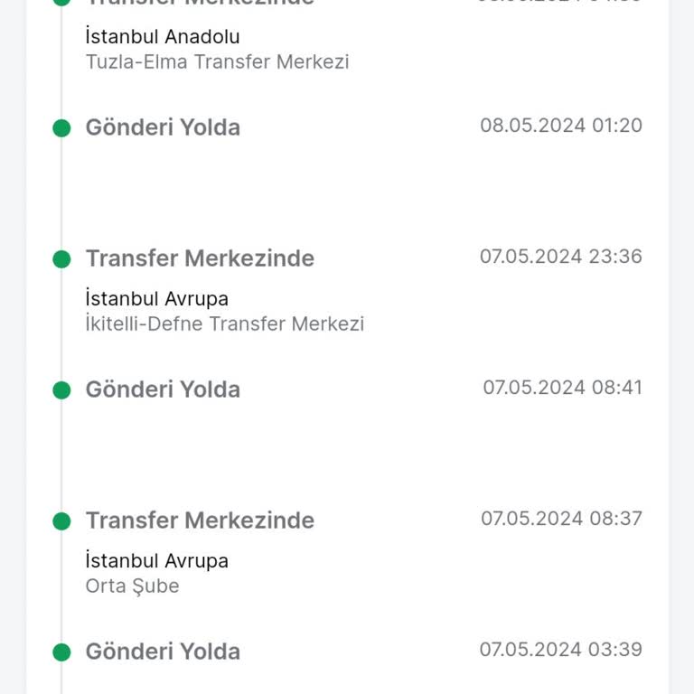 Trendyol Express Kargomu İstanbul Tuzla-Elma Transfer Merkezinde Bekletiyor!