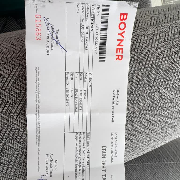 Fabrika Kusurlu Ürün Hakkında