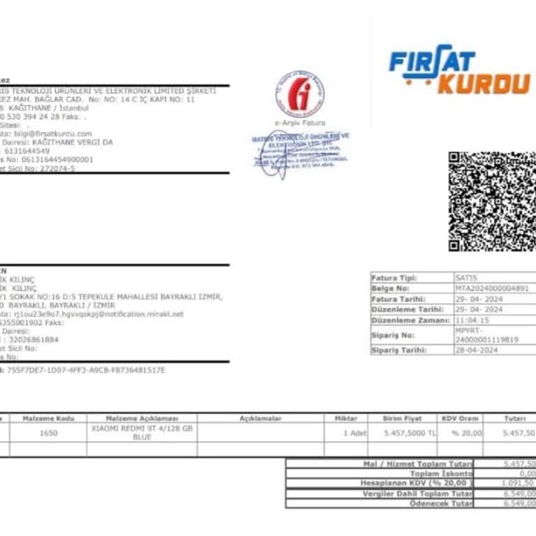 Teknosa Siparişimin İadesinin Kapatılması