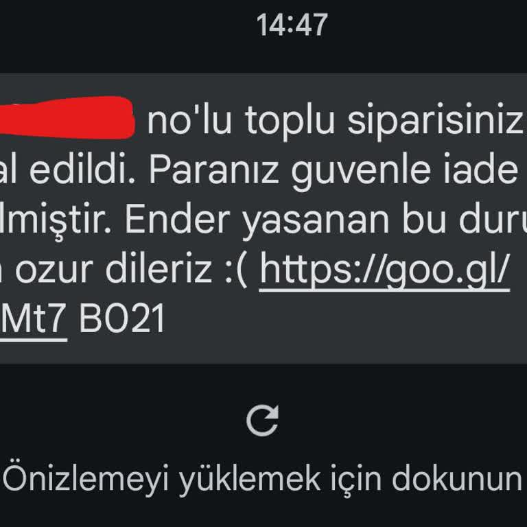 Gardrops Siparişi Göndermedi Ve Parayı Da Kartıma İade Etmedi.
