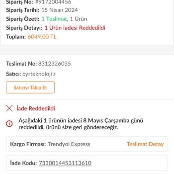 Karaca Züccaciye Karaca Trendyol Bozuk Ürünün İade Almıyor
