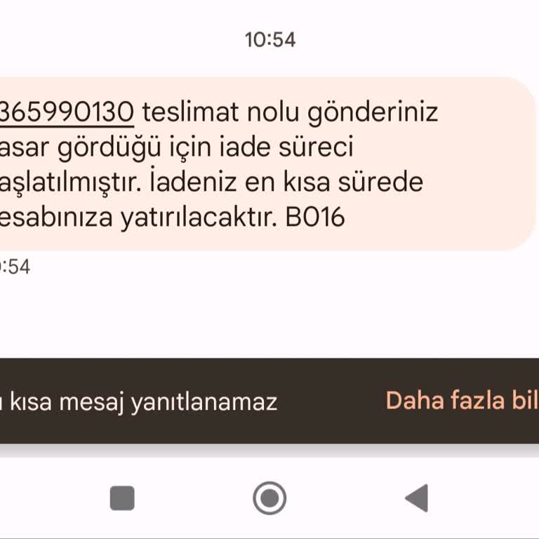 Trendyol İndirimden Aldığım Ürünü Hasarlı Diye Zorla İade Ediyor