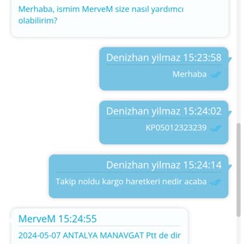 PTT Kargo Manavgat'tan Kepez'e Ulaşamayan Kargo Gecikmesi