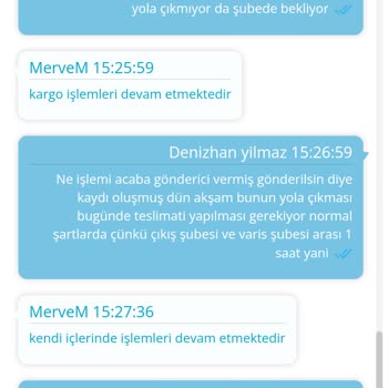 PTT Kargo Manavgat'tan Kepez'e Ulaşamayan Kargo Gecikmesi