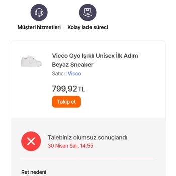 Vicco Çocuk Ayakkabısı Kısa Sürede Deforme Oldu