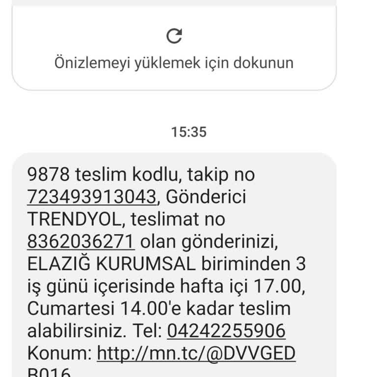MNG Kargo Kargonun Kovancılara Ulaşamaması Şikayet Talebi