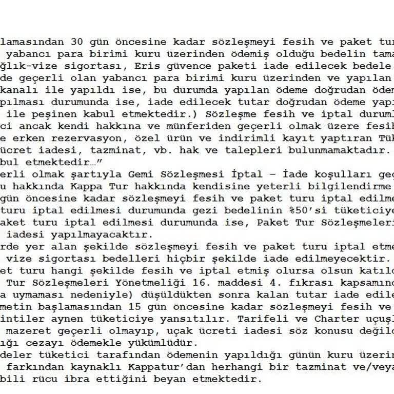 Kappa Tur Vize Ve Erken Ödeme Izdırabı