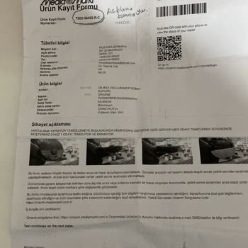 Dreame Media Markt Dream Robot Süpürge Arızası Ve İlgisizlik