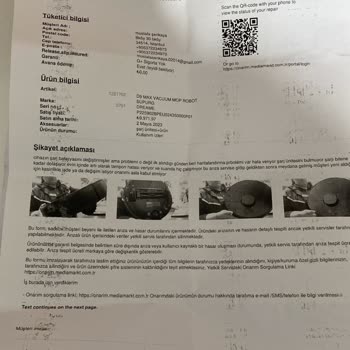 Dreame Media Markt Dream Robot Süpürge Arızası Ve İlgisizlik