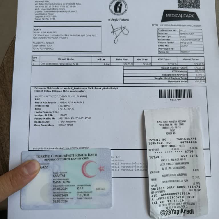 Medical Park Hastanesi Yenidoğan 6 Günlük Bebeğe Alınan Ücret.