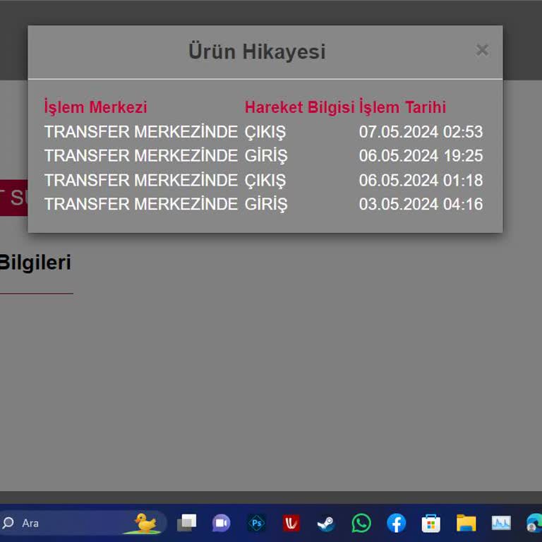 Horoz Lojistik'ten Aldığım Sipariş Gelmiyor