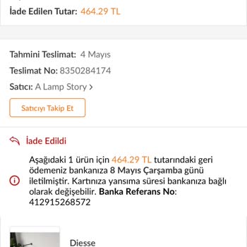 Trendyol Kendi İade Ettiği Ürünün Yeni Fiyatını Karşılamıyor