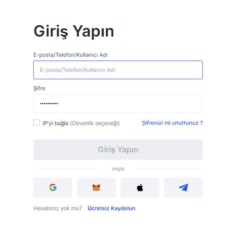 Gate.io Şifre Resetlenmesi