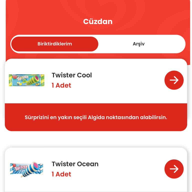 Algida Dondurma Hediyelerin Verilmemesi