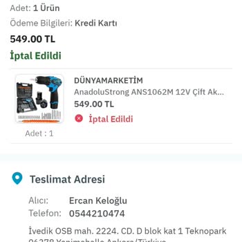 Epttavm Ücret İadesinin Yapılmaması