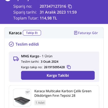 Karaca Züccaciye Karaca Fırın Kabı Paslandı