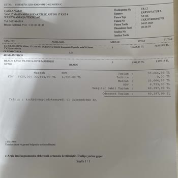LG TV Televizyon Arıza
