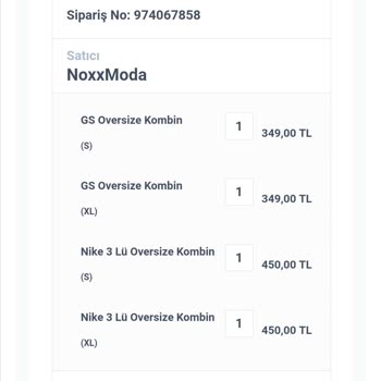 Shopier.com/ Noxx. Moda Satıcısından Yapmış Olduğum Alışveriş İptali