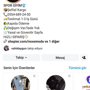 Shopier.com/ Noxx. Moda Satıcısından Yapmış Olduğum Alışveriş İptali