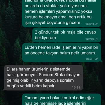 Reydeko Halı Yanlış Ürün Gönderimi