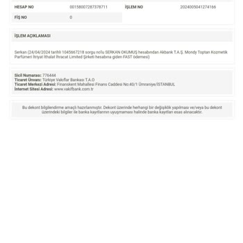 Eczahanemden Ürünüm Gelmedi Param İade Edilmedi.