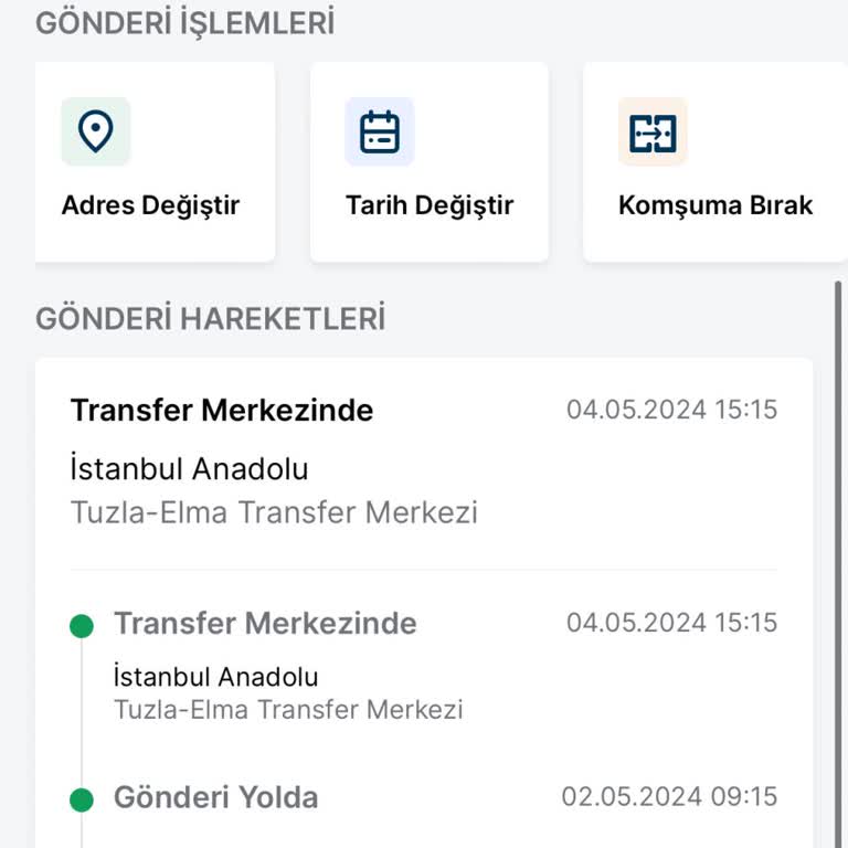 Trendyol Express Tuzla- Elma Kargom Gelmedi